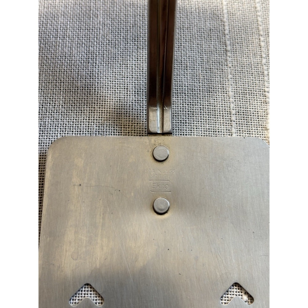 Vintage EKCO USA 5-Piece Stainless Steel Kitchen Utensil Set | Faux Wood MCM - Picture 7 of 7
